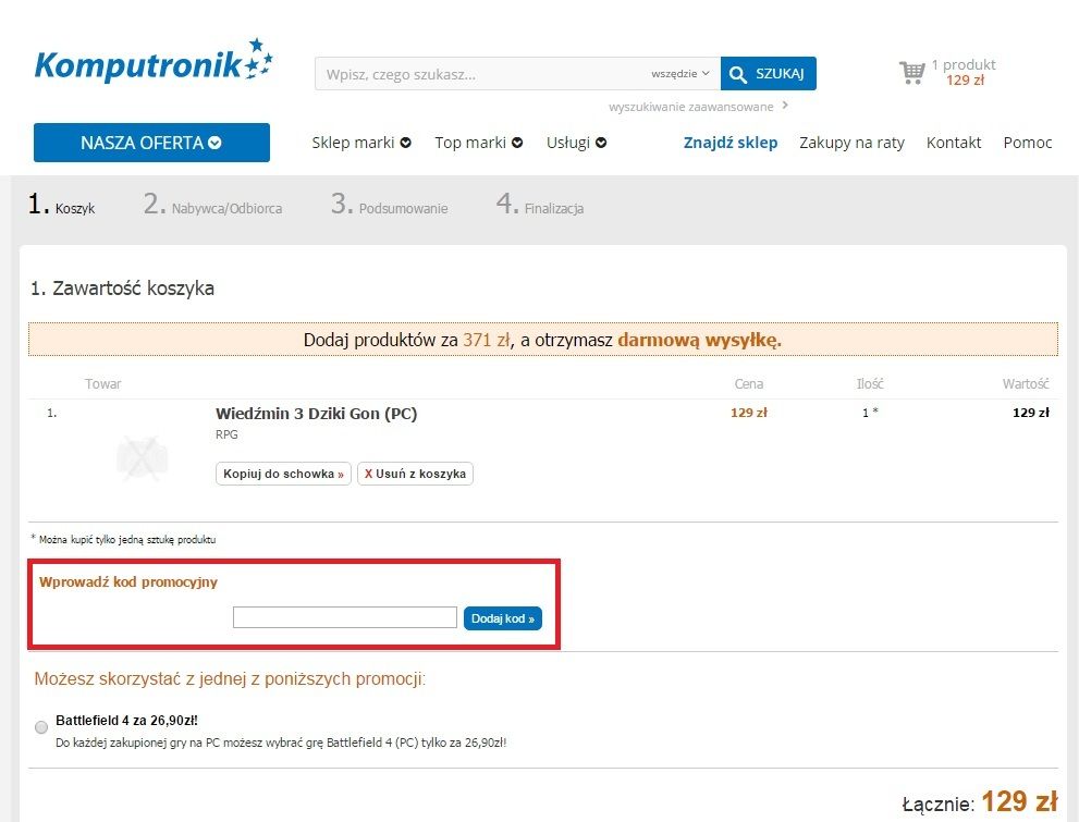 kod rabatowy Komputronik